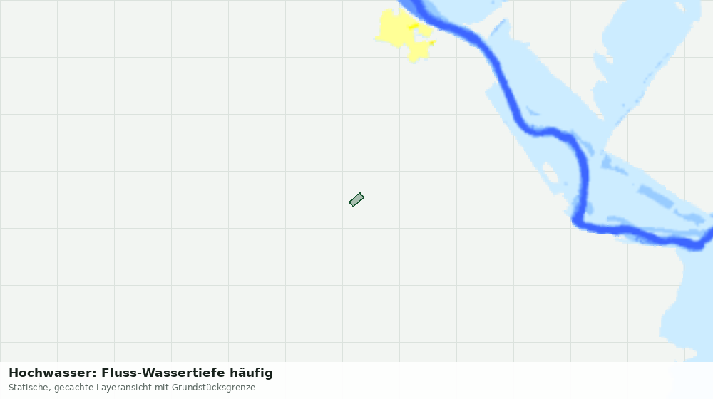 Statische Kartenansicht: Hochwasser: Fluss-Wassertiefe häufig