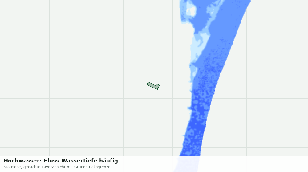 Statische Kartenansicht: Hochwasser: Fluss-Wassertiefe häufig