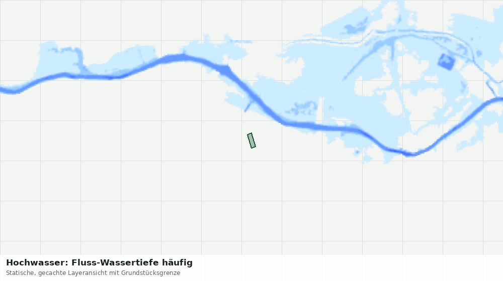 Statische Kartenansicht: Hochwasser: Fluss-Wassertiefe häufig