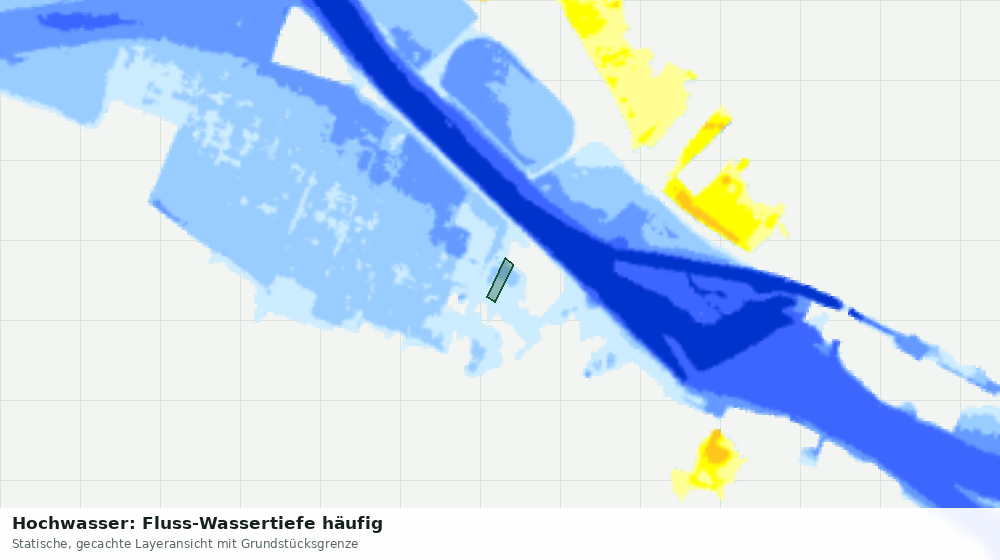 Statische Kartenansicht: Hochwasser: Fluss-Wassertiefe häufig
