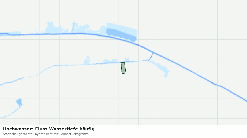 Statische Kartenansicht: Hochwasser: Fluss-Wassertiefe häufig