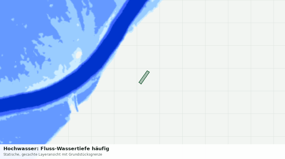 Statische Kartenansicht: Hochwasser: Fluss-Wassertiefe häufig