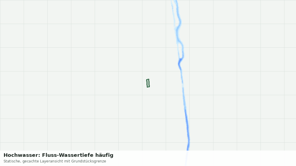 Statische Kartenansicht: Hochwasser: Fluss-Wassertiefe häufig