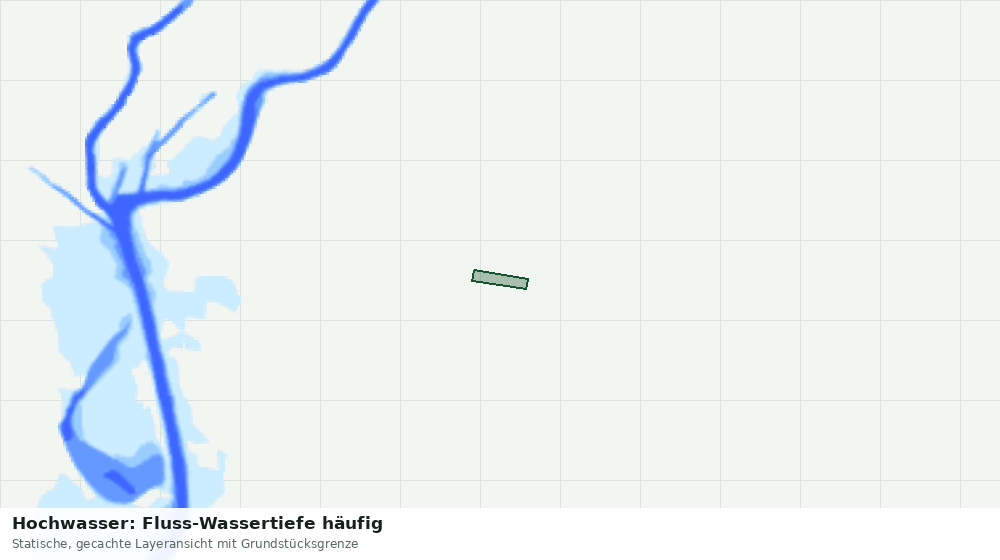 Statische Kartenansicht: Hochwasser: Fluss-Wassertiefe häufig