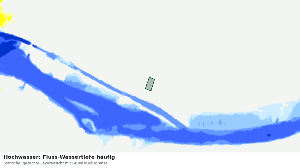 Statische Kartenansicht: Hochwasser: Fluss-Wassertiefe häufig