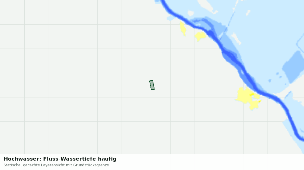 Statische Kartenansicht: Hochwasser: Fluss-Wassertiefe häufig