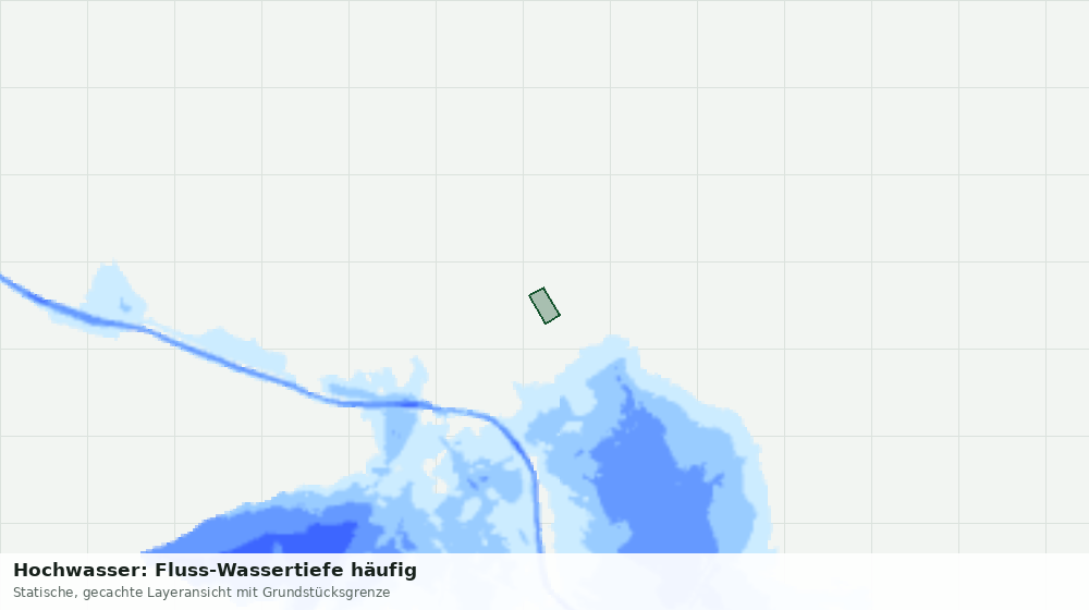 Statische Kartenansicht: Hochwasser: Fluss-Wassertiefe häufig