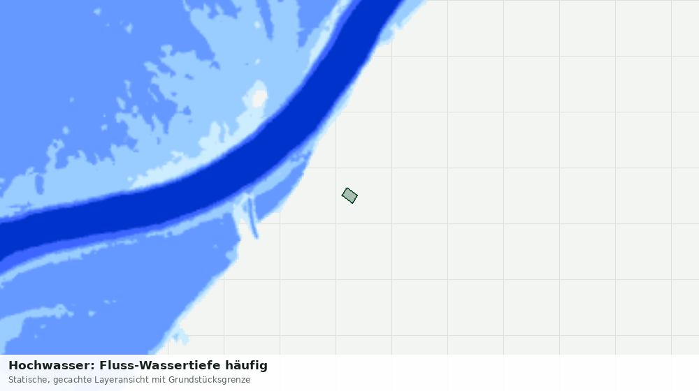 Statische Kartenansicht: Hochwasser: Fluss-Wassertiefe häufig