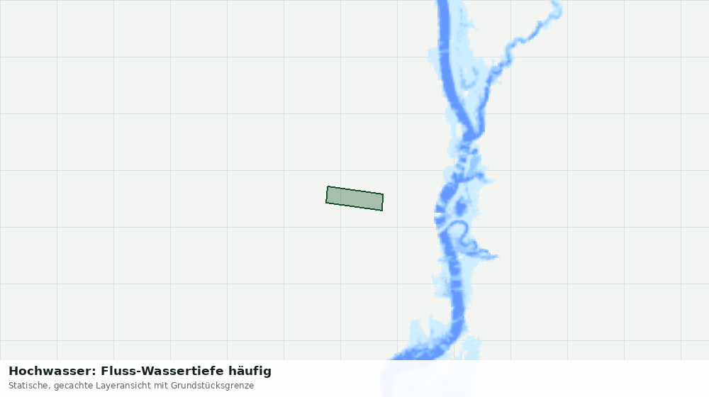 Statische Kartenansicht: Hochwasser: Fluss-Wassertiefe häufig