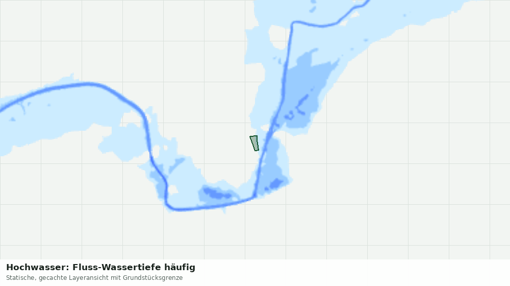 Statische Kartenansicht: Hochwasser: Fluss-Wassertiefe häufig