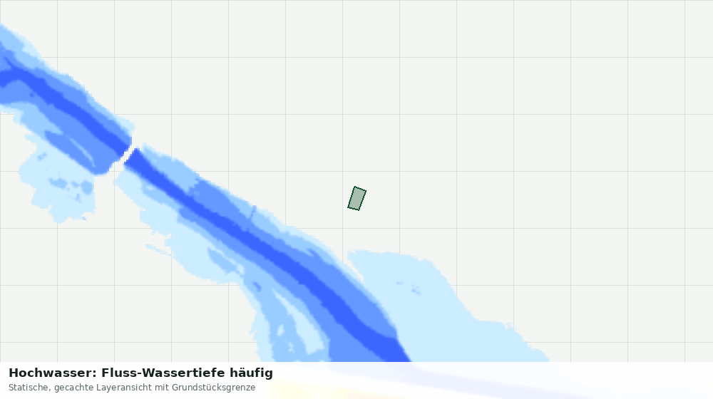 Statische Kartenansicht: Hochwasser: Fluss-Wassertiefe häufig