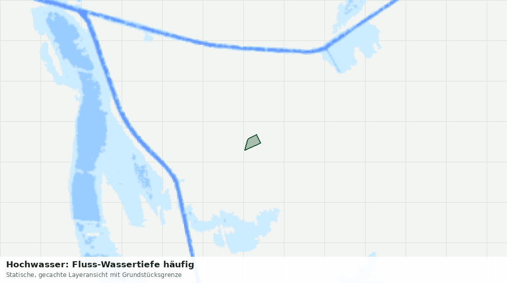 Statische Kartenansicht: Hochwasser: Fluss-Wassertiefe häufig