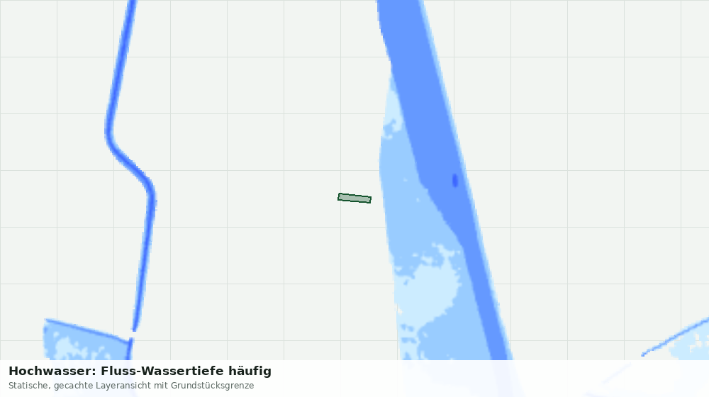 Statische Kartenansicht: Hochwasser: Fluss-Wassertiefe häufig