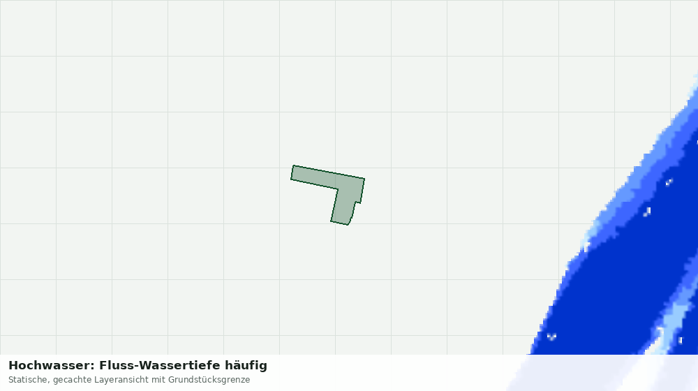 Statische Kartenansicht: Hochwasser: Fluss-Wassertiefe häufig