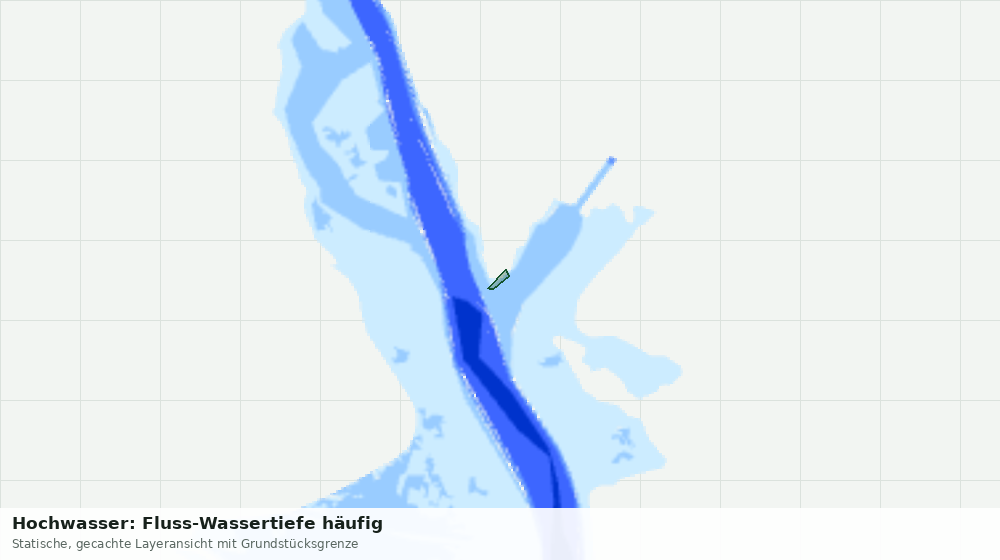 Statische Kartenansicht: Hochwasser: Fluss-Wassertiefe häufig