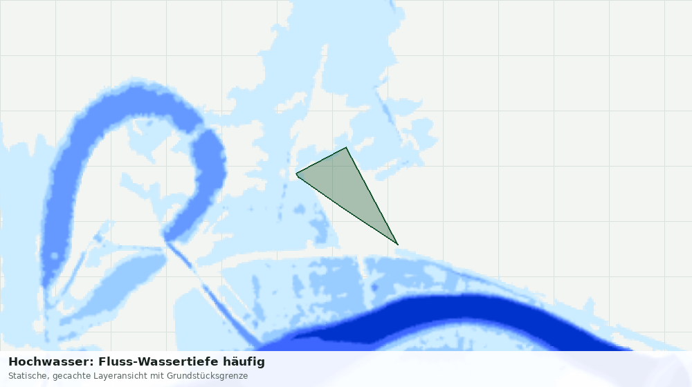 Statische Kartenansicht: Hochwasser: Fluss-Wassertiefe häufig