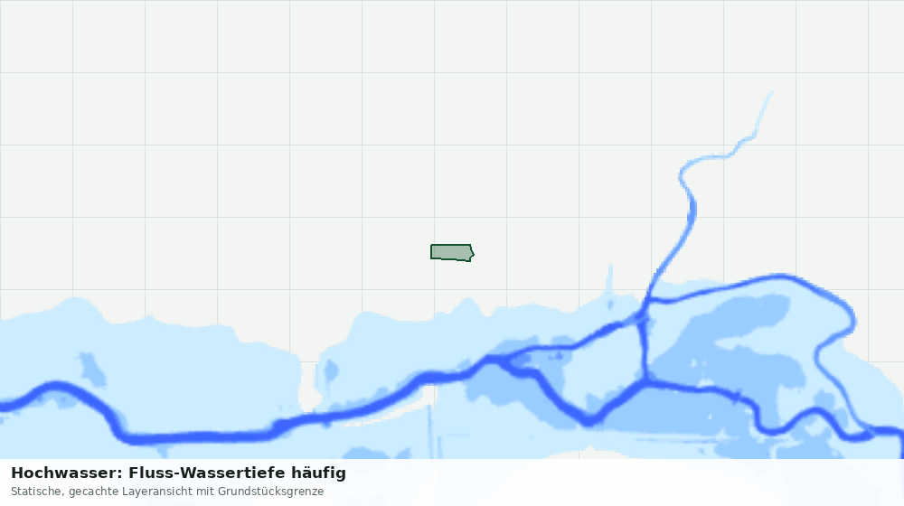 Statische Kartenansicht: Hochwasser: Fluss-Wassertiefe häufig