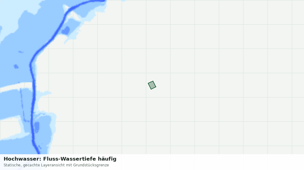 Statische Kartenansicht: Hochwasser: Fluss-Wassertiefe häufig