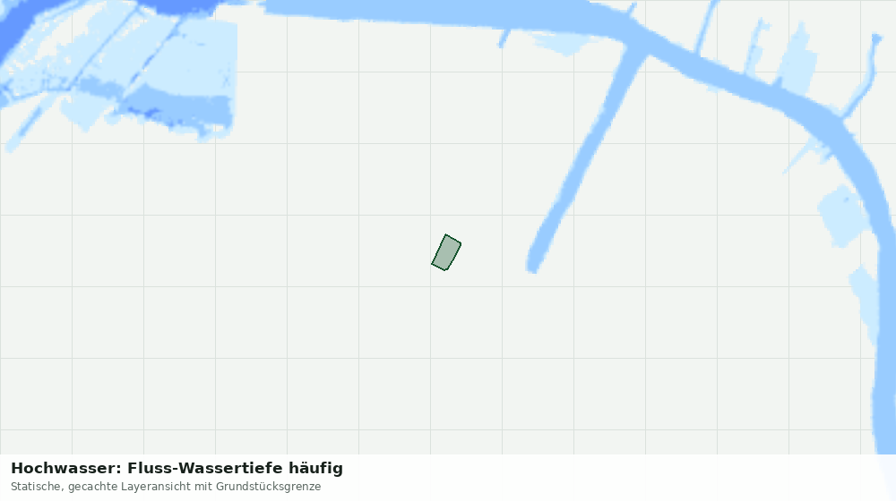 Statische Kartenansicht: Hochwasser: Fluss-Wassertiefe häufig