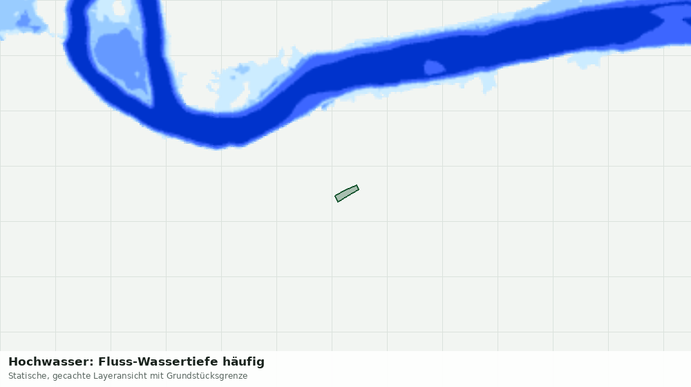 Statische Kartenansicht: Hochwasser: Fluss-Wassertiefe häufig