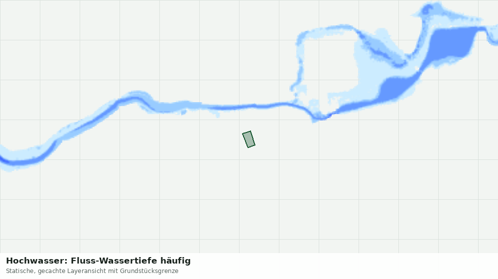 Statische Kartenansicht: Hochwasser: Fluss-Wassertiefe häufig