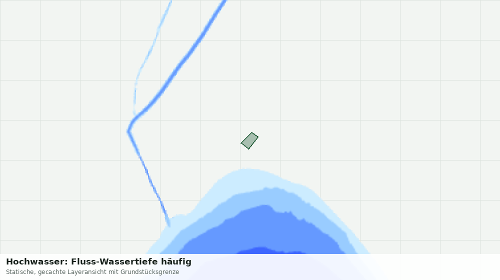 Statische Kartenansicht: Hochwasser: Fluss-Wassertiefe häufig