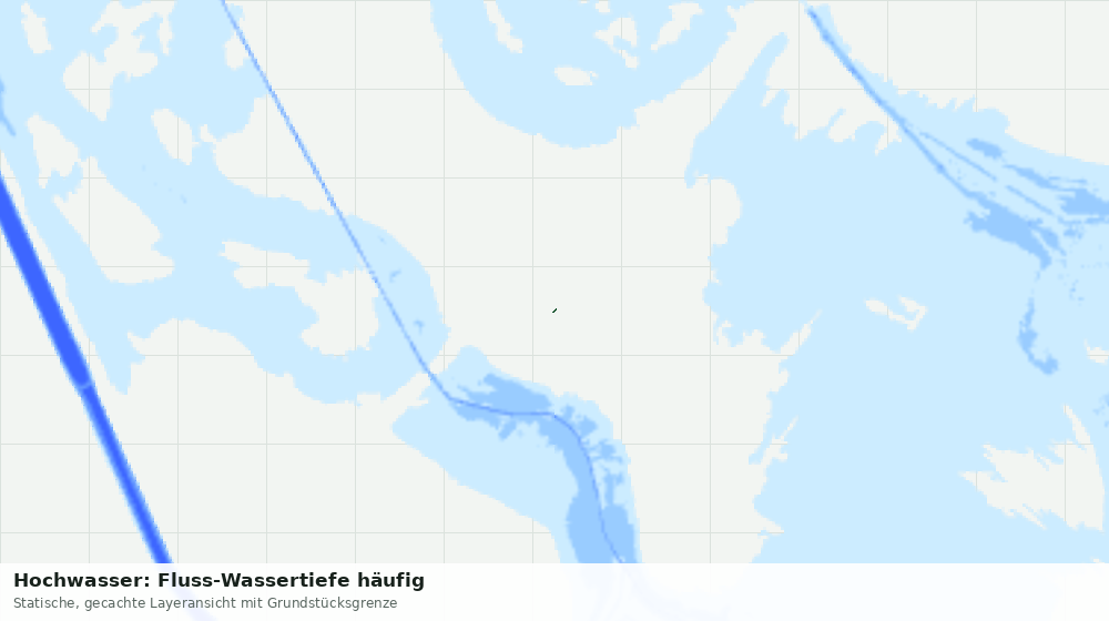 Statische Kartenansicht: Hochwasser: Fluss-Wassertiefe häufig