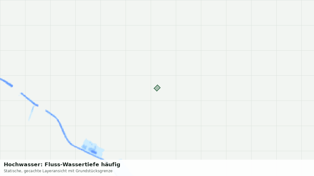 Statische Kartenansicht: Hochwasser: Fluss-Wassertiefe häufig