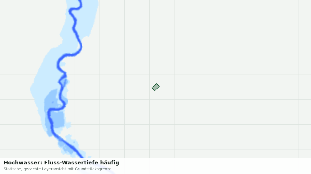 Statische Kartenansicht: Hochwasser: Fluss-Wassertiefe häufig