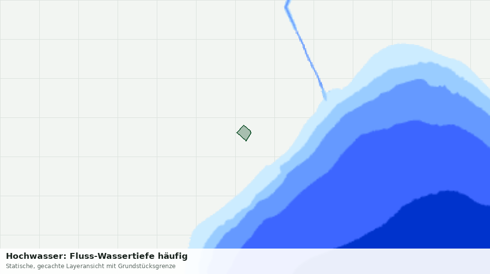 Statische Kartenansicht: Hochwasser: Fluss-Wassertiefe häufig