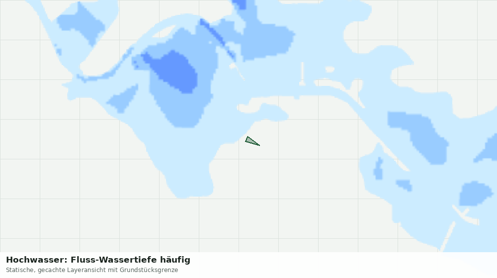 Statische Kartenansicht: Hochwasser: Fluss-Wassertiefe häufig