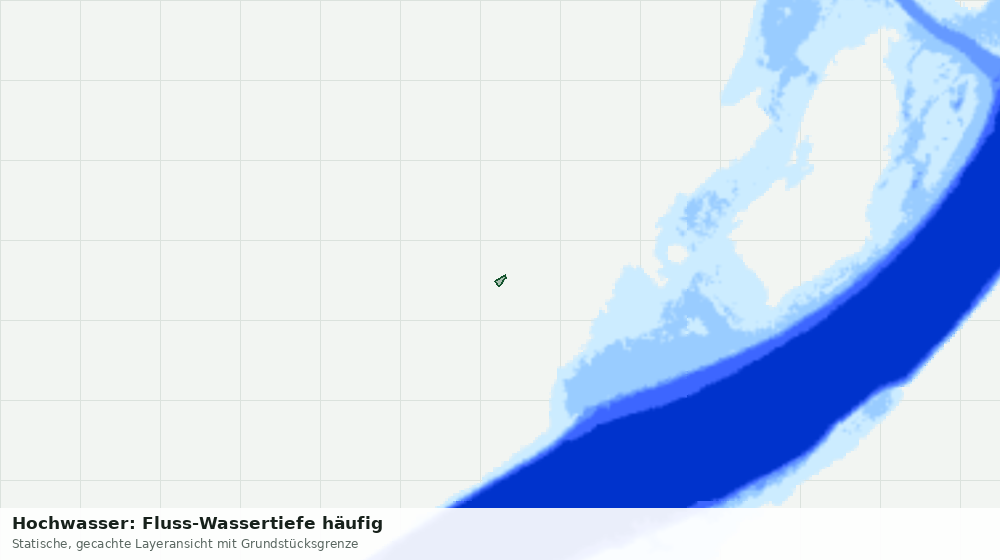Statische Kartenansicht: Hochwasser: Fluss-Wassertiefe häufig
