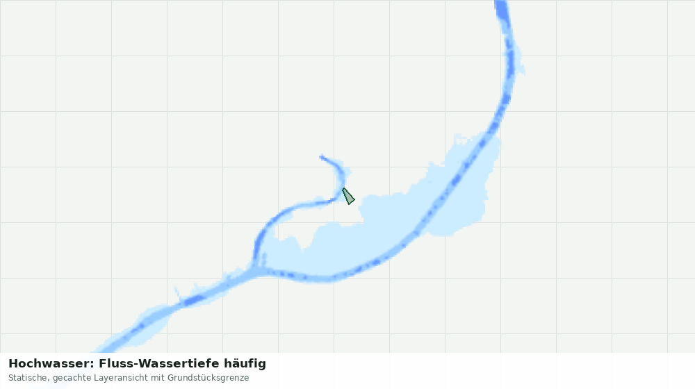 Statische Kartenansicht: Hochwasser: Fluss-Wassertiefe häufig