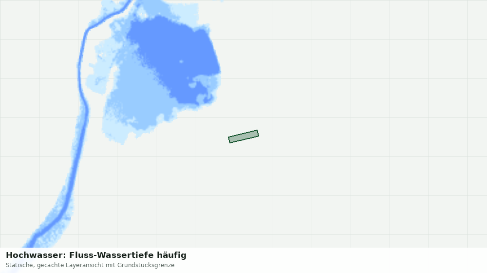 Statische Kartenansicht: Hochwasser: Fluss-Wassertiefe häufig