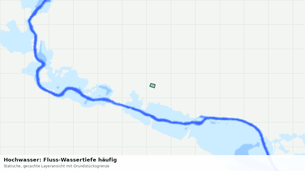 Statische Kartenansicht: Hochwasser: Fluss-Wassertiefe häufig