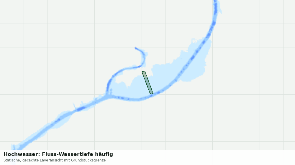 Statische Kartenansicht: Hochwasser: Fluss-Wassertiefe häufig