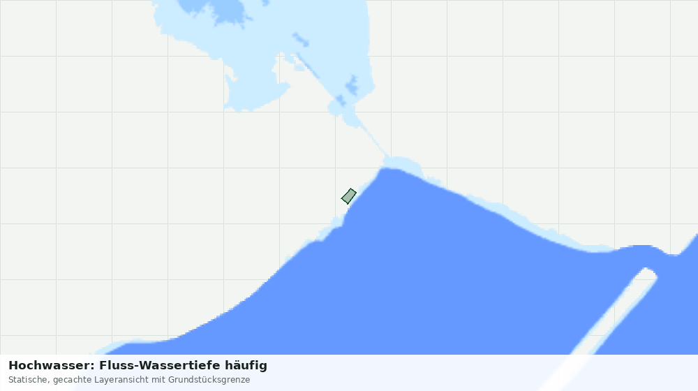 Statische Kartenansicht: Hochwasser: Fluss-Wassertiefe häufig