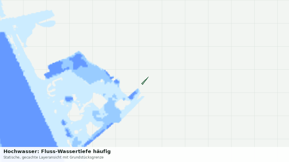 Statische Kartenansicht: Hochwasser: Fluss-Wassertiefe häufig
