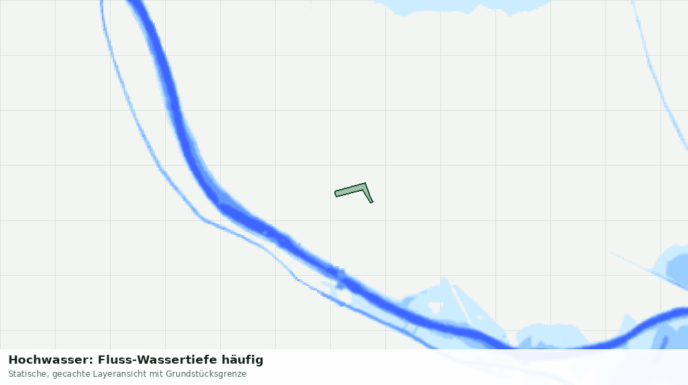 Statische Kartenansicht: Hochwasser: Fluss-Wassertiefe häufig