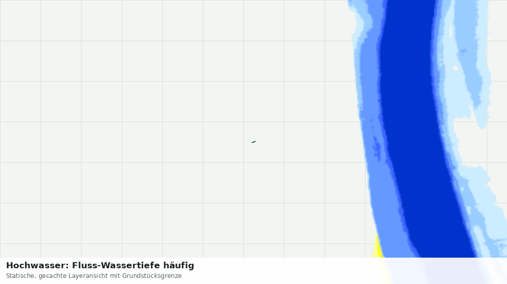 Statische Kartenansicht: Hochwasser: Fluss-Wassertiefe häufig