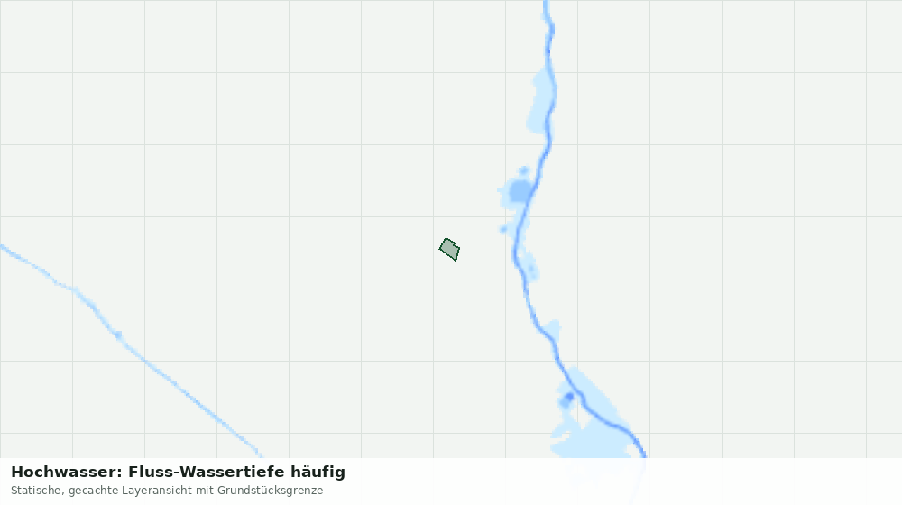 Statische Kartenansicht: Hochwasser: Fluss-Wassertiefe häufig