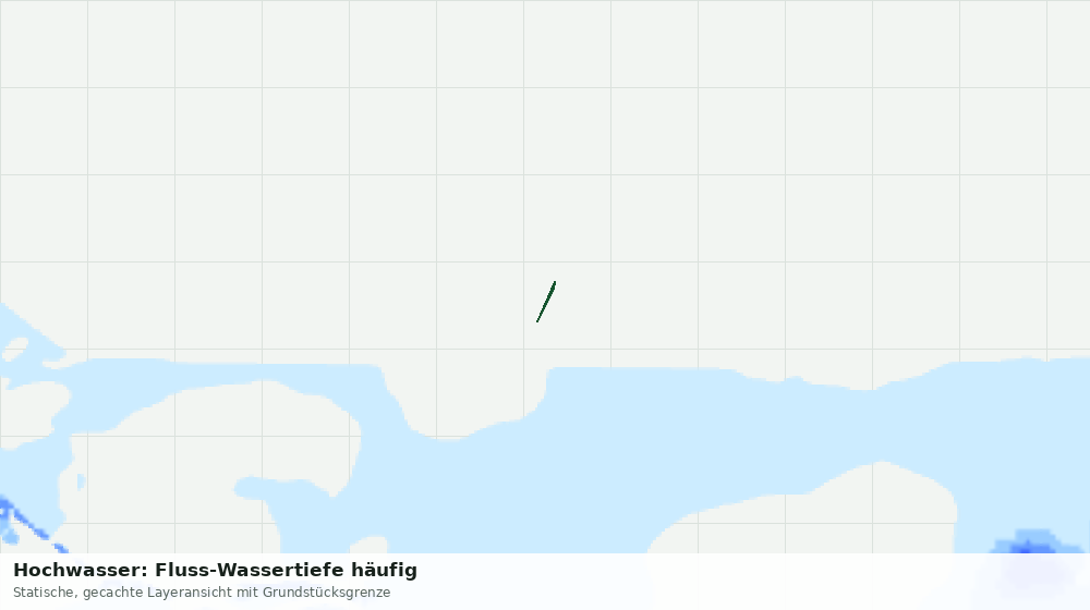 Statische Kartenansicht: Hochwasser: Fluss-Wassertiefe häufig