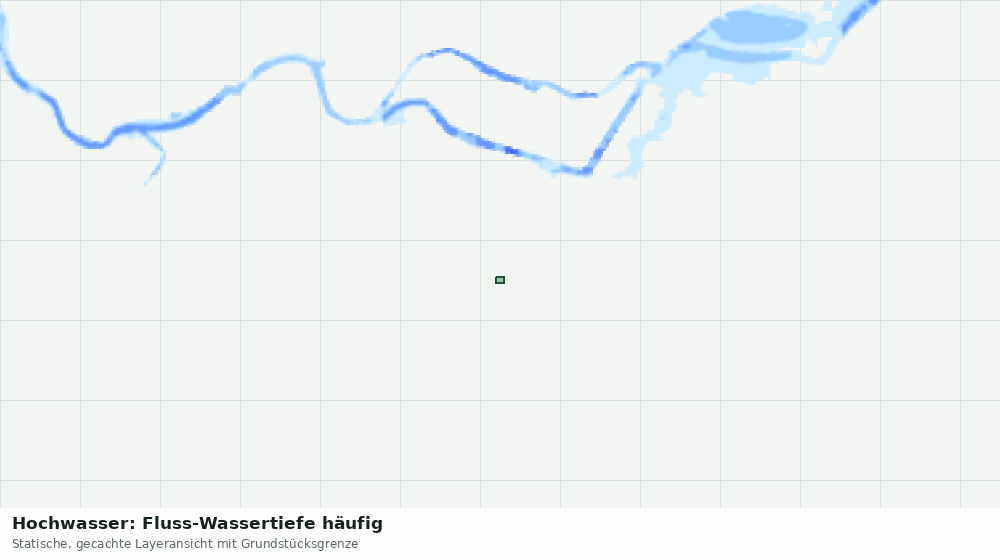 Statische Kartenansicht: Hochwasser: Fluss-Wassertiefe häufig