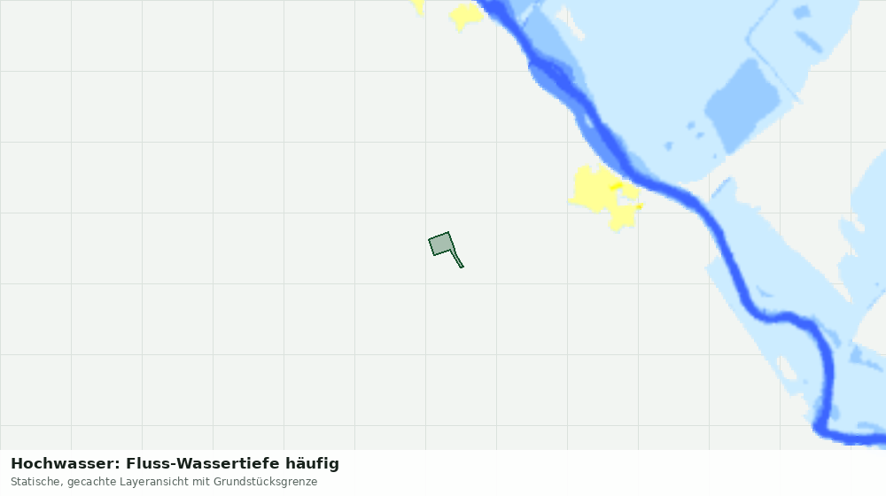 Statische Kartenansicht: Hochwasser: Fluss-Wassertiefe häufig