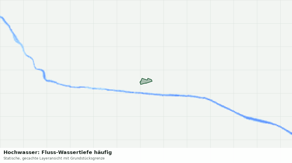 Statische Kartenansicht: Hochwasser: Fluss-Wassertiefe häufig