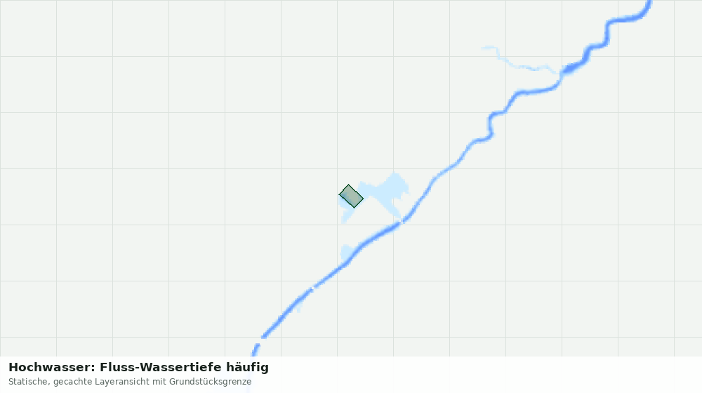 Statische Kartenansicht: Hochwasser: Fluss-Wassertiefe häufig