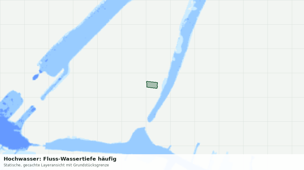 Statische Kartenansicht: Hochwasser: Fluss-Wassertiefe häufig