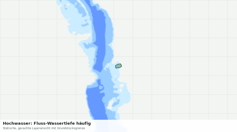 Statische Kartenansicht: Hochwasser: Fluss-Wassertiefe häufig