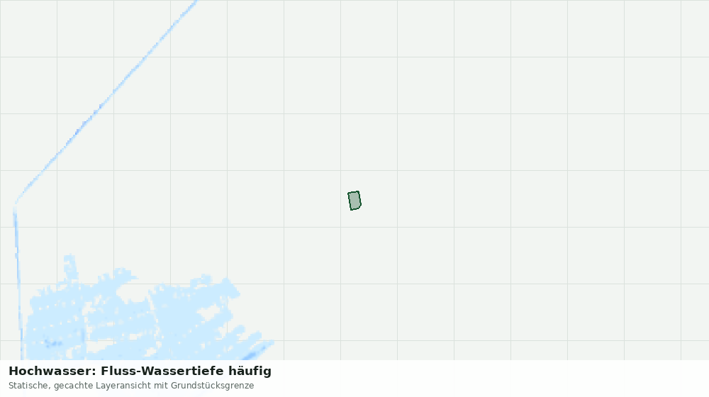 Statische Kartenansicht: Hochwasser: Fluss-Wassertiefe häufig