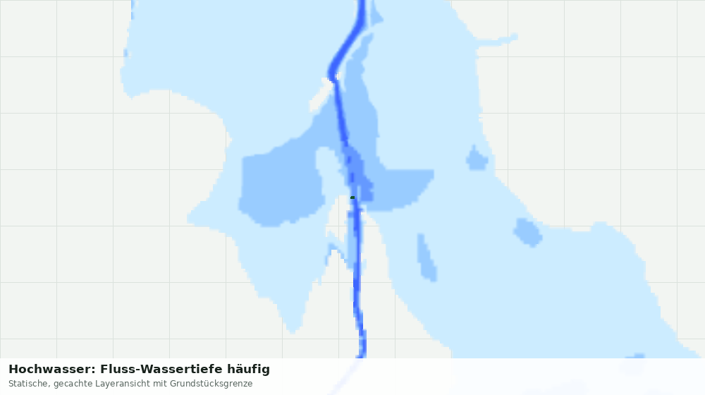 Statische Kartenansicht: Hochwasser: Fluss-Wassertiefe häufig